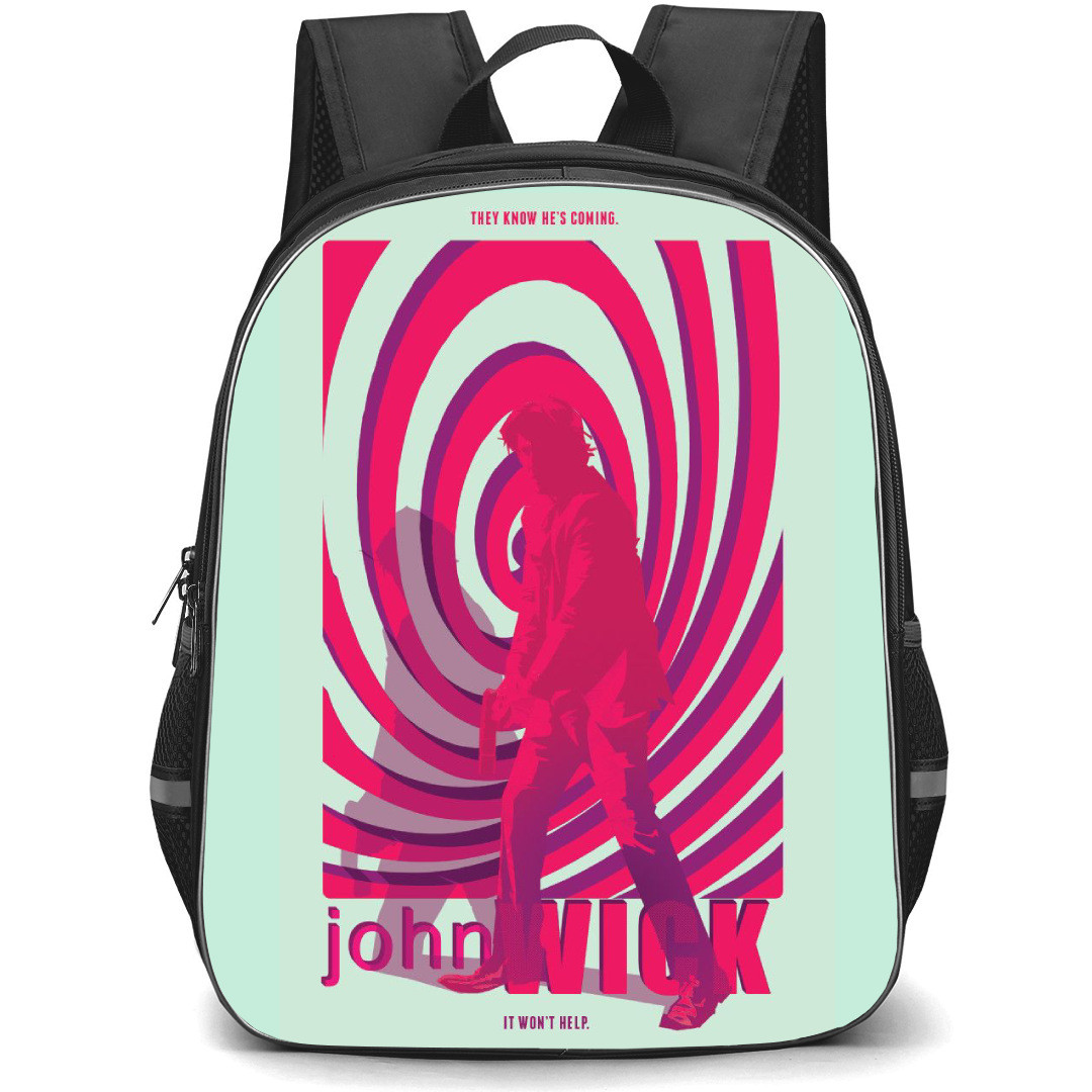 John Wick Backpack StudentPack - John Wick Pink PopArt Poster