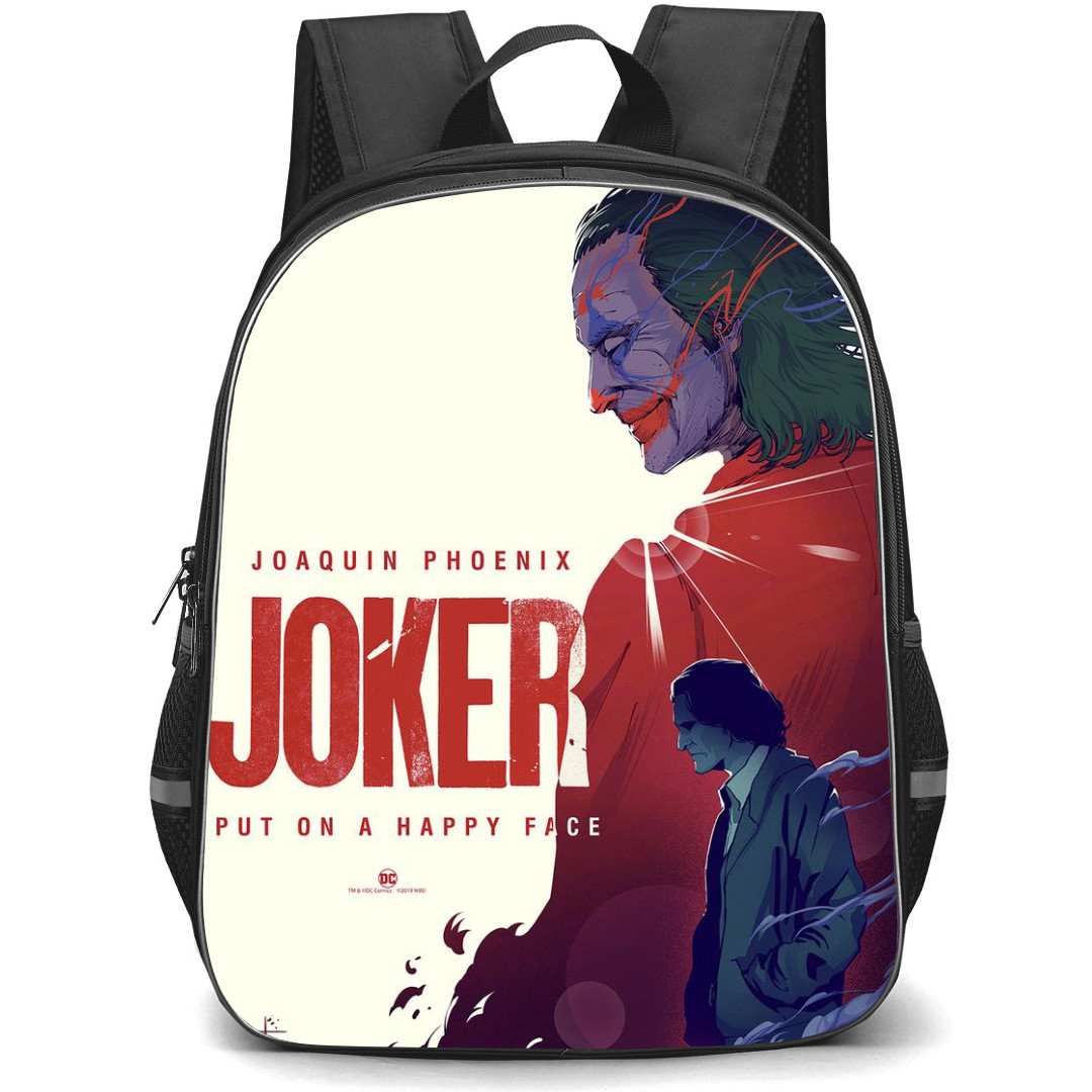 Joker Backpack StudentPack - Joker Movie Poster Illustration On Beige Background