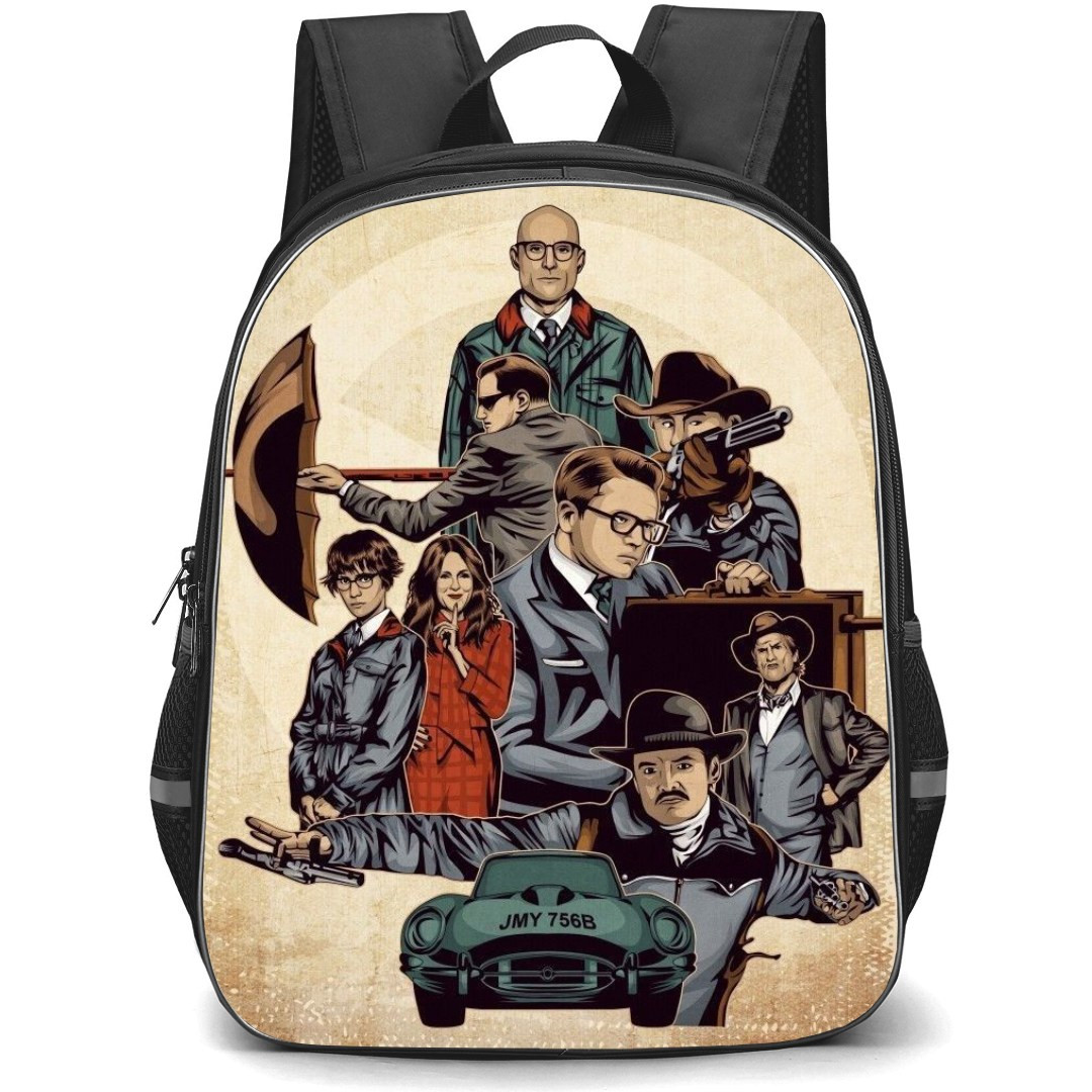 Kingsman Backpack StudentPack - Kingsman The Golden Circle Retro Poster