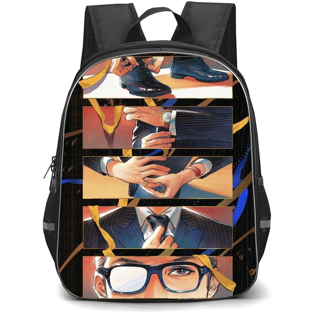 Kingsman Backpack StudentPack - Kingsman The Secret Service Cartoon Art Poster