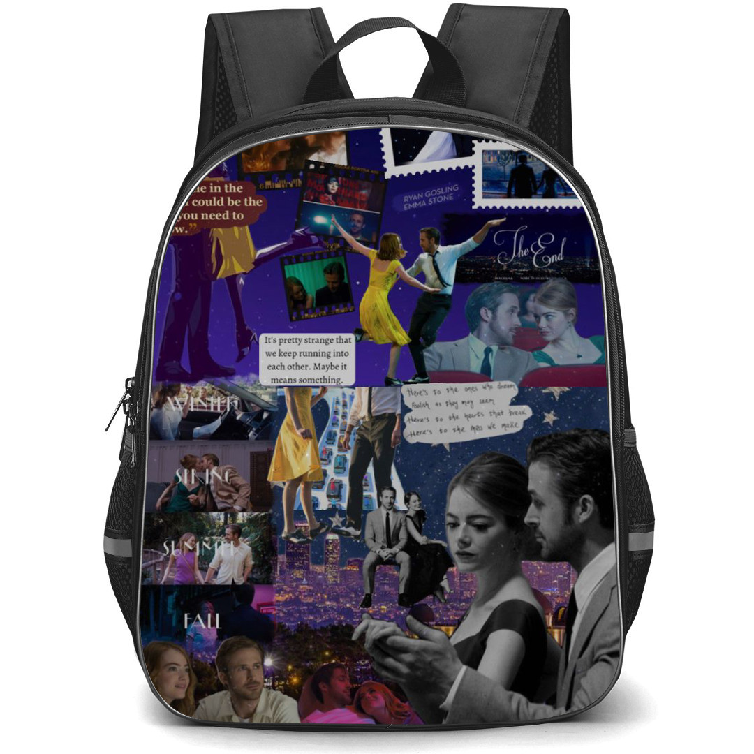 La La Land Backpack StudentPack - La La Land Mia And Sebastian Collage