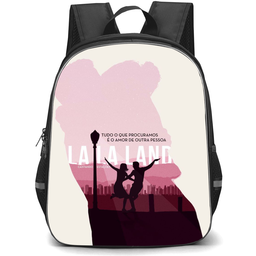 La La Land Backpack StudentPack - La La Land Movie Silhouette Pink Poster