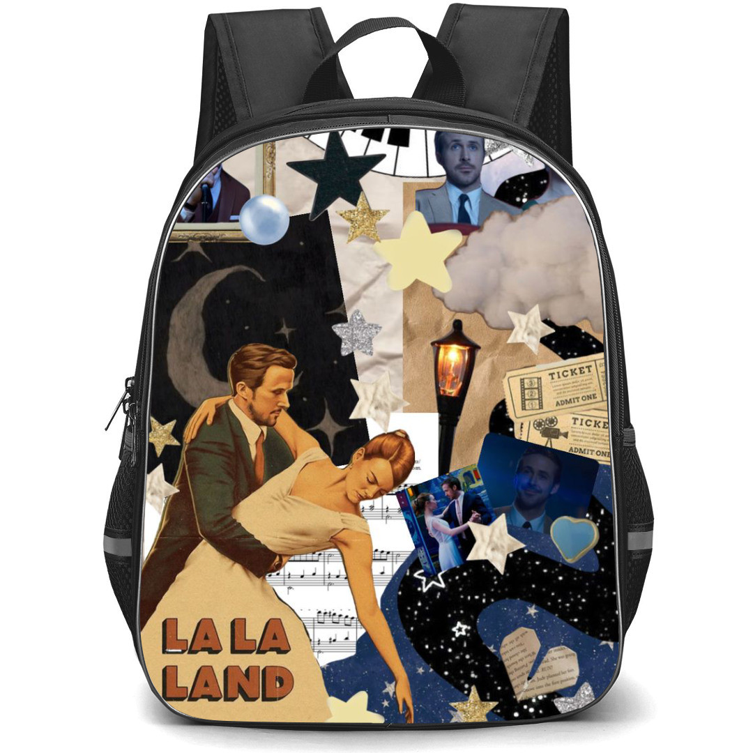 La La Land Backpack StudentPack - La La Land Vintage Collage