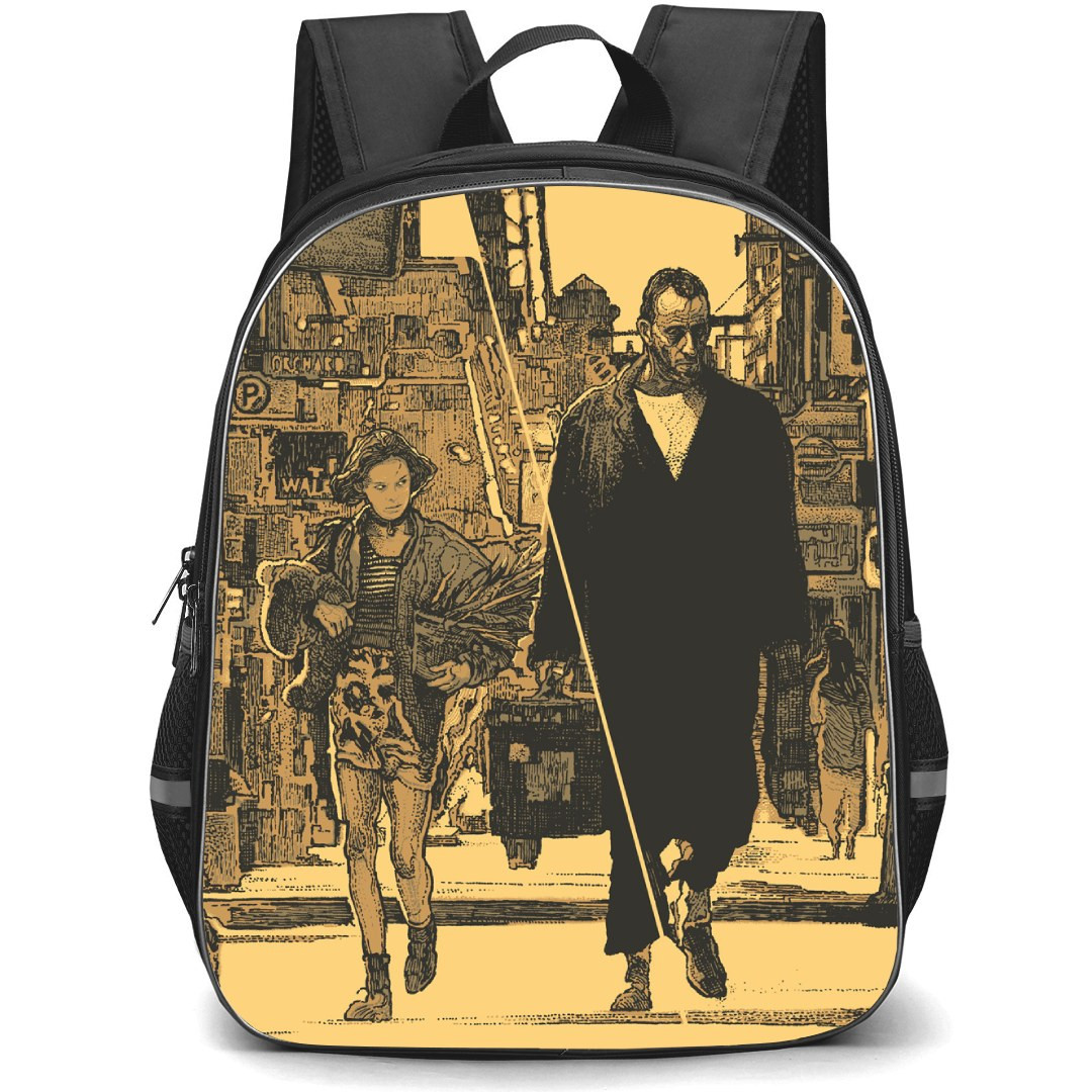 Leon Backpack StudentPack - Leon The Professional Movie Retro Art By Krzysztof Domaradzki Poster