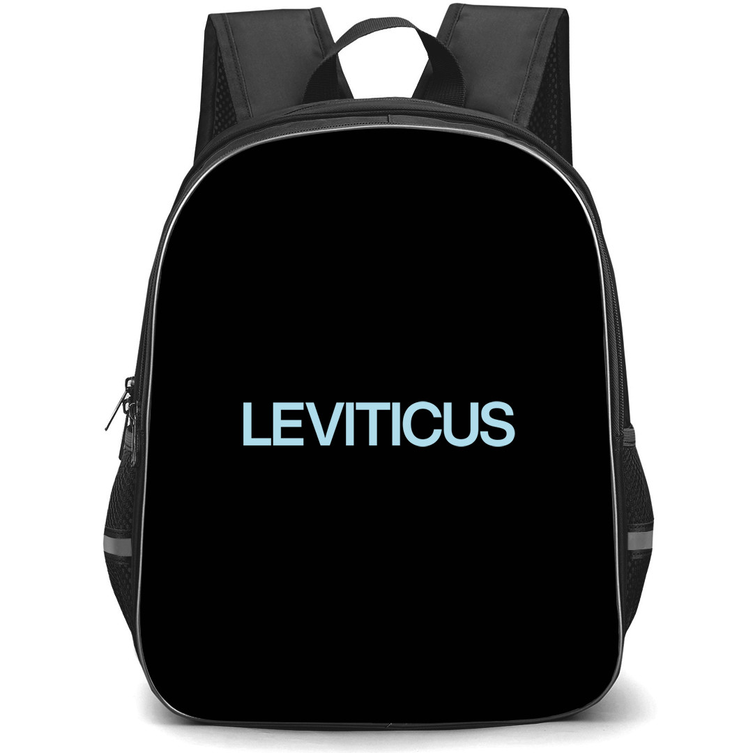 Leviticus Backpack School Bag StudentPack - Leviticus Blue Text Logo Sticker