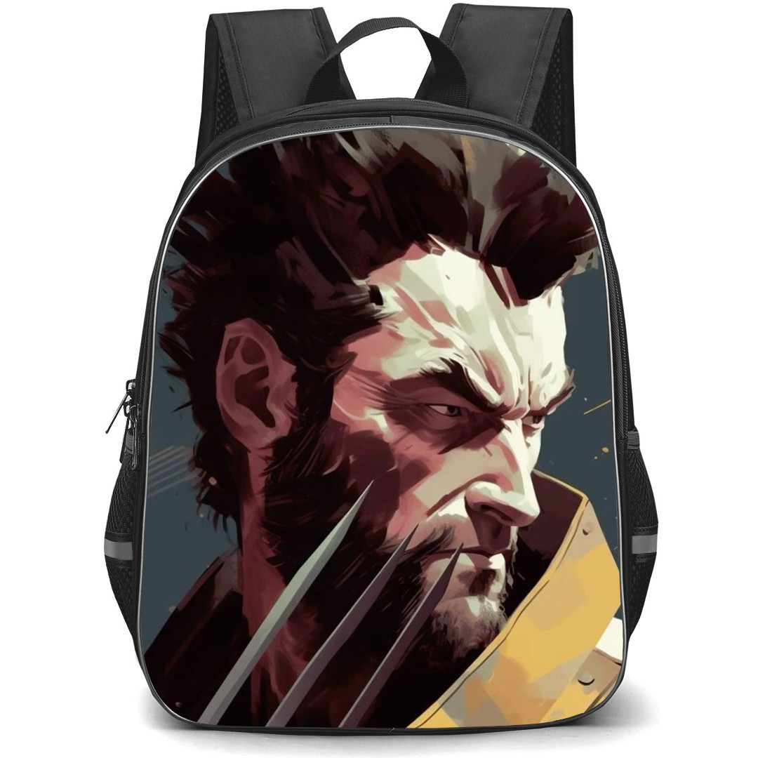 Logan Backpack StudentPack - Logan Wolverine Side Portrait Illustratino Art
