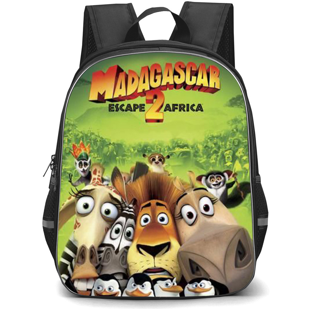 Madagascar Backpack StudentPack - Madagascar Escape 2 Africa Movie Scene Poster