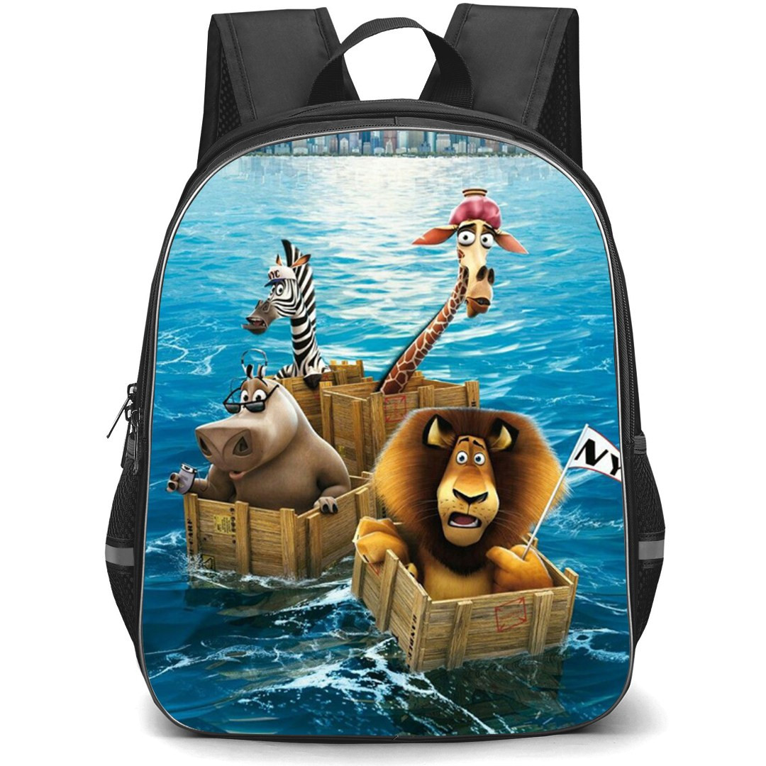 Madagascar Backpack StudentPack - Madagascar Movie Characters Fun Pose Poster