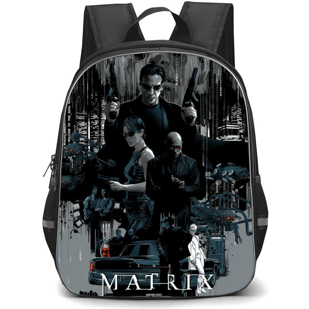 The Matrix Backpack StudentPack - The Matrix Movie Poster Illustration Art