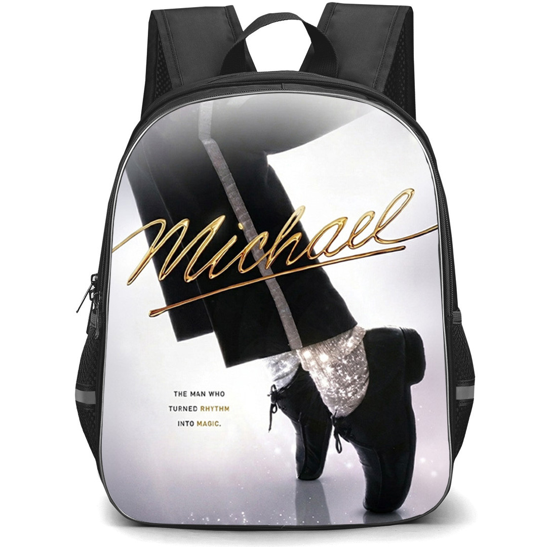 Michael Backpack School Bag StudentPack - Michael The Man Who Turned Rhythm Into Music Poster