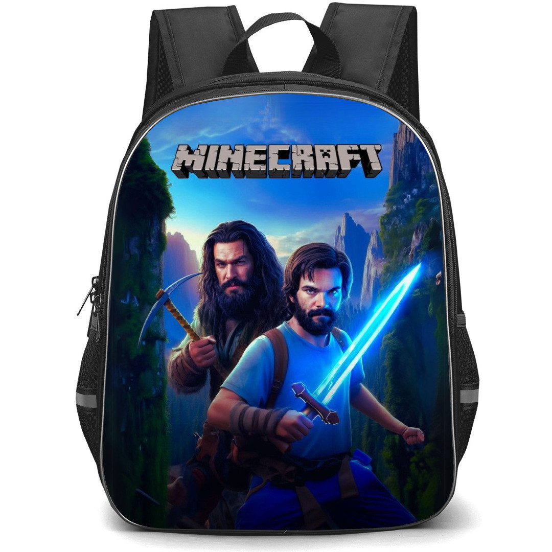 A Minecraft Movie Backpack StudentPack - A Minecraft Movie Starring Jack Black And Jason Momoa Poster