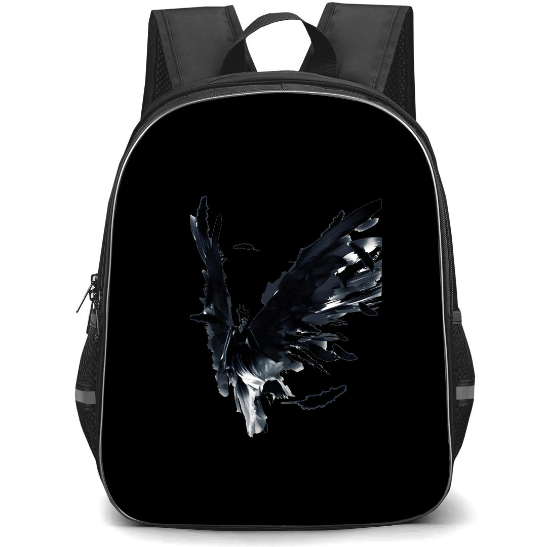 Maleficent Backpack School Bag StudentPack - Maleficent Flying Wing Brush Art