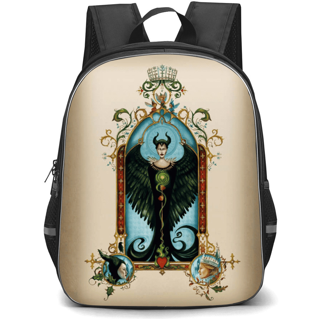 Maleficent Backpack School Bag StudentPack - Maleficent Fierce Magic Frame Poster