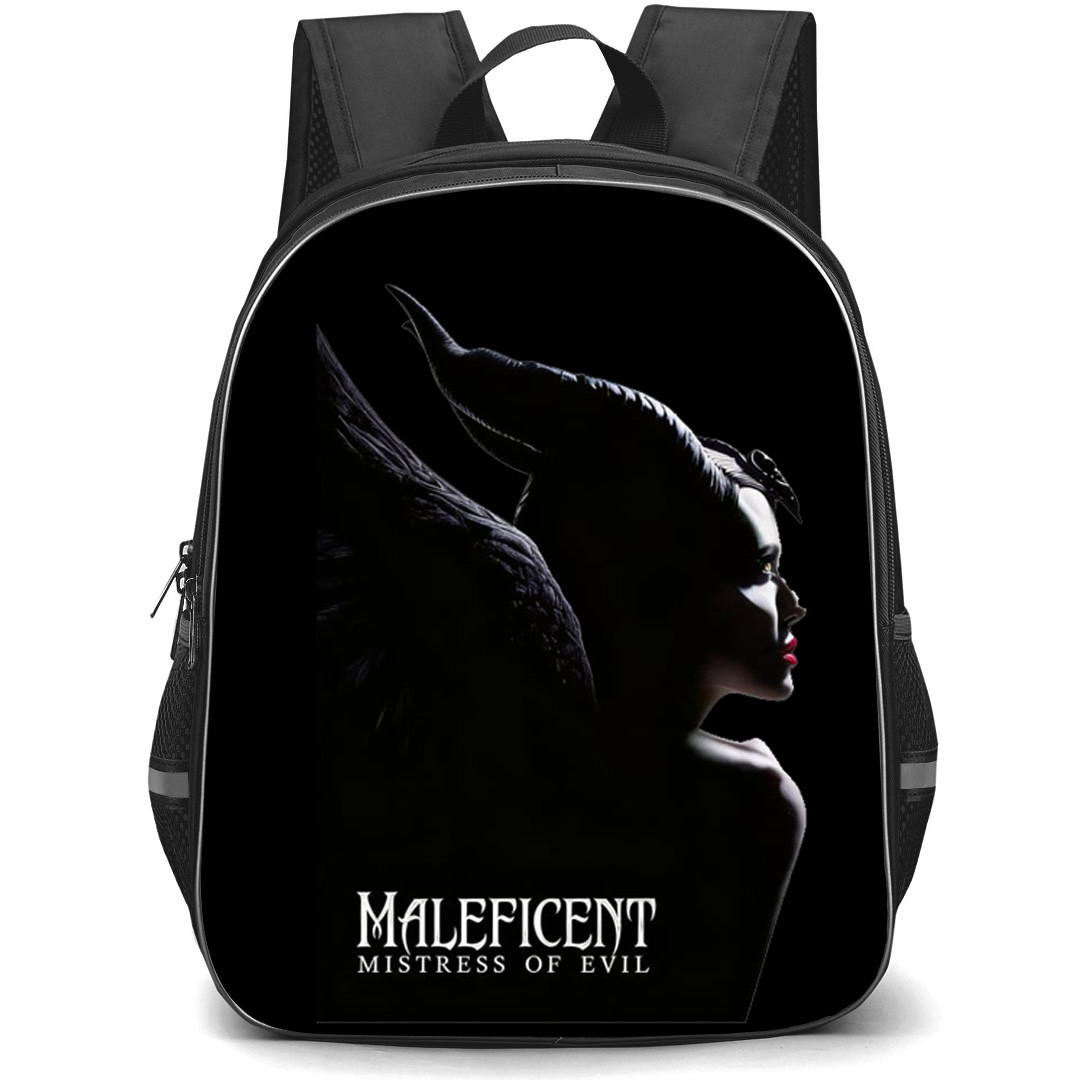 Maleficent Backpack School Bag StudentPack - Maleficent Mistress Of Evil Silhouette Side Portrait