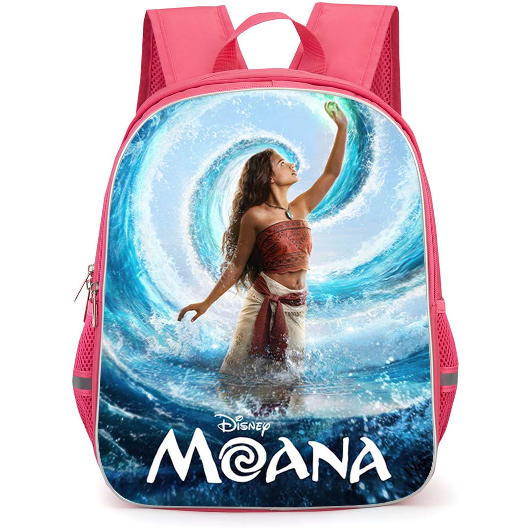 Moana Backpack School Bag StudentPack - Moana Ocean Wave Spiral Magic Poster