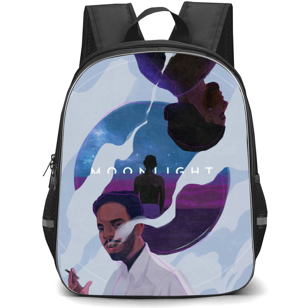 Moonlight Backpack StudentPack - Moonlight Movie Juan Smoking Drawing Poster