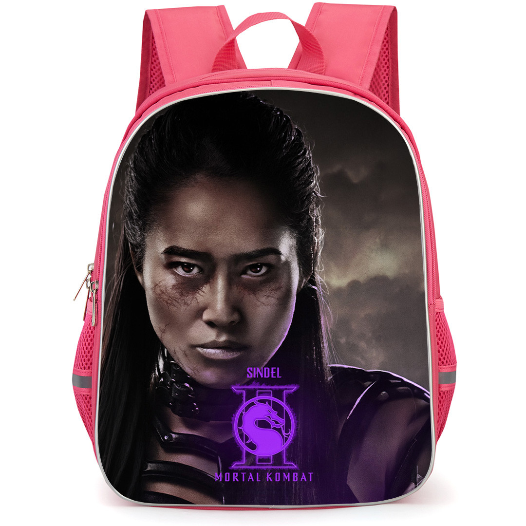 Mortal Kombat II Shindel Backpack School Bag StudentPack - Shindel Portrait With Neon Purple Logo Poster