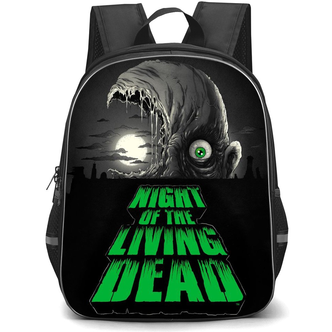 Night Of The Living Dead Backpack StudentPack - Half Face Zombie Grayscale