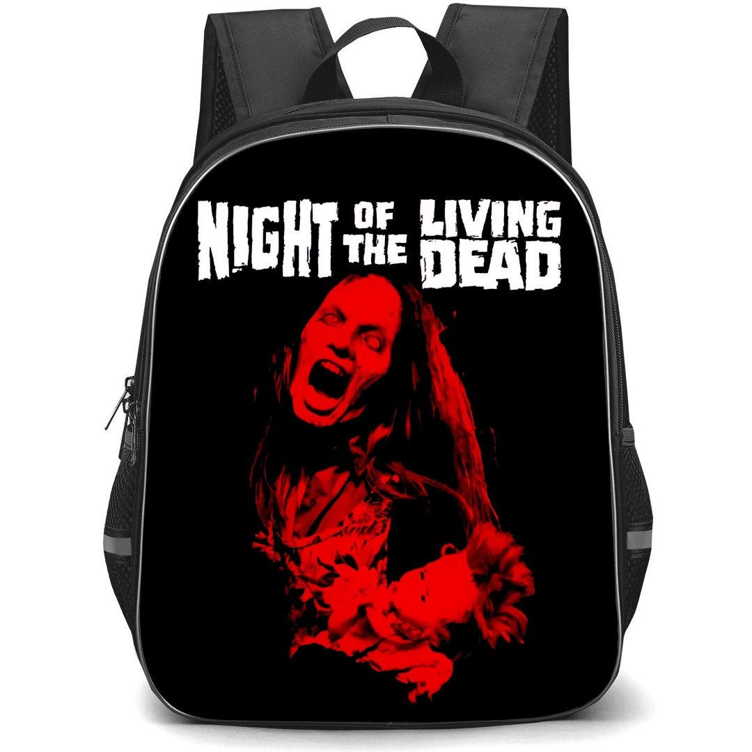 Night Of The Living Dead Backpack StudentPack - Red Zombie Portrait