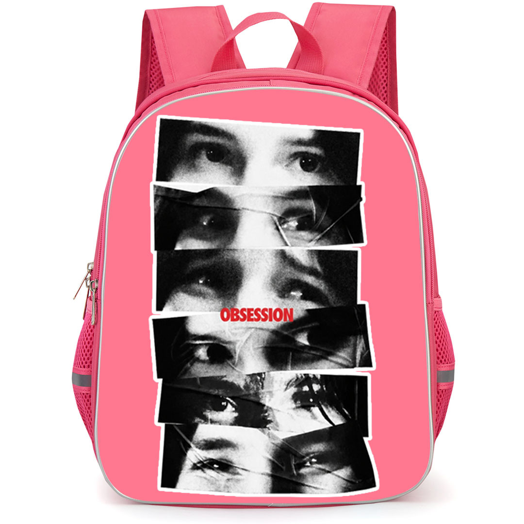 Obsession Backpack School Bag StudentPack - Obsession Black and White Tape Eyes Sticker