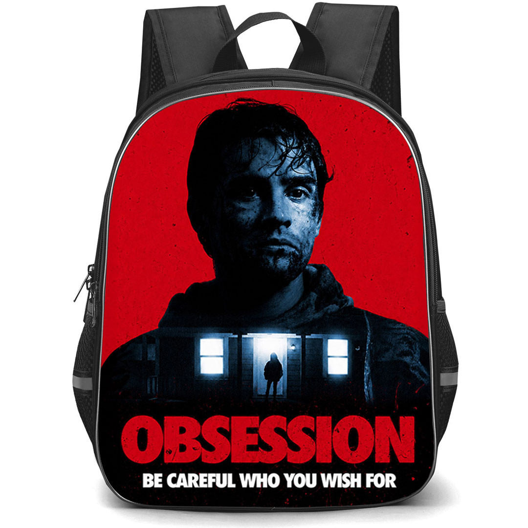 Obsession Bear Backpack School Bag StudentPack - Bear Shadow Stalker Art Red Background Poster