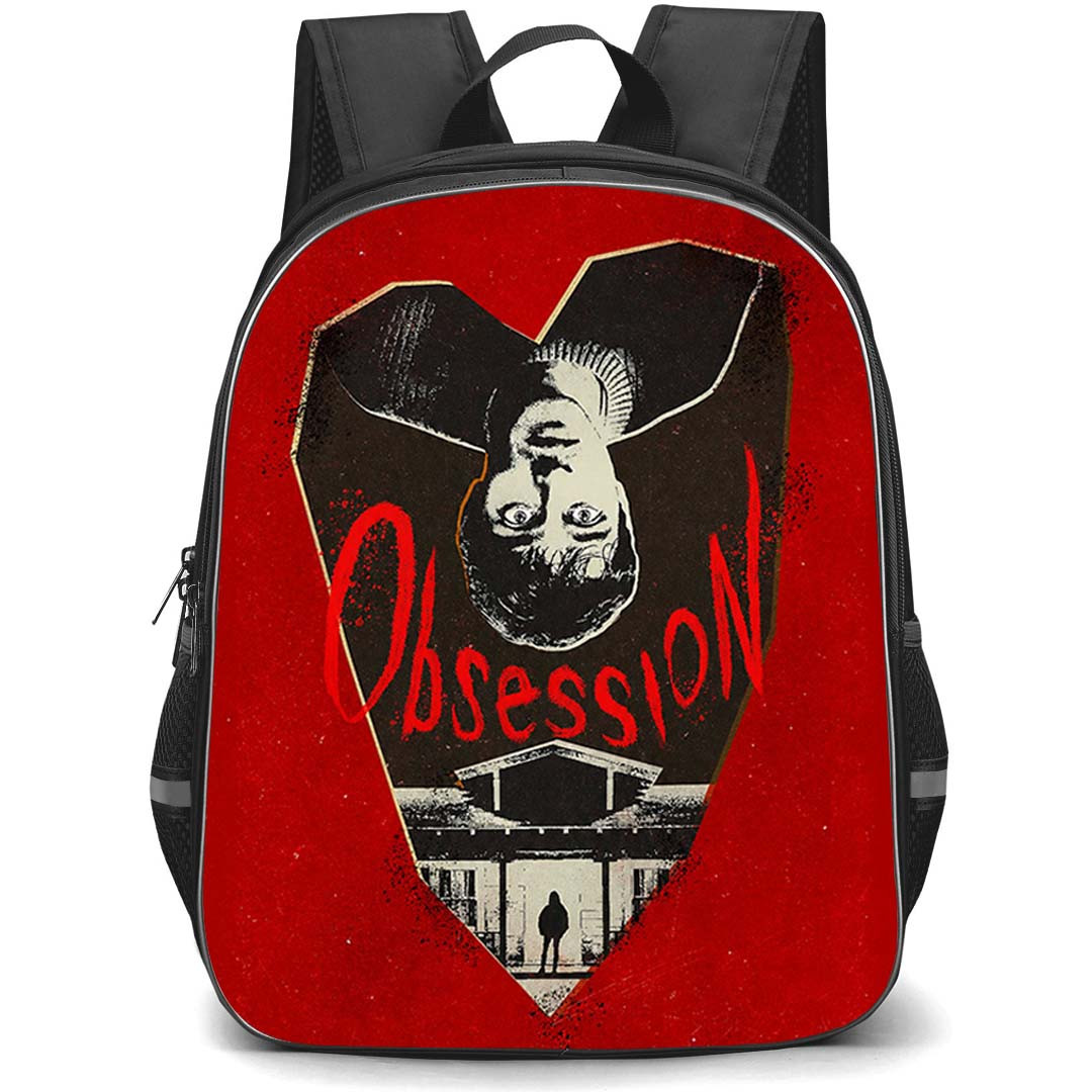 Obsession Backpack School Bag StudentPack - Obsession Upside Down Stalker Heart Poster
