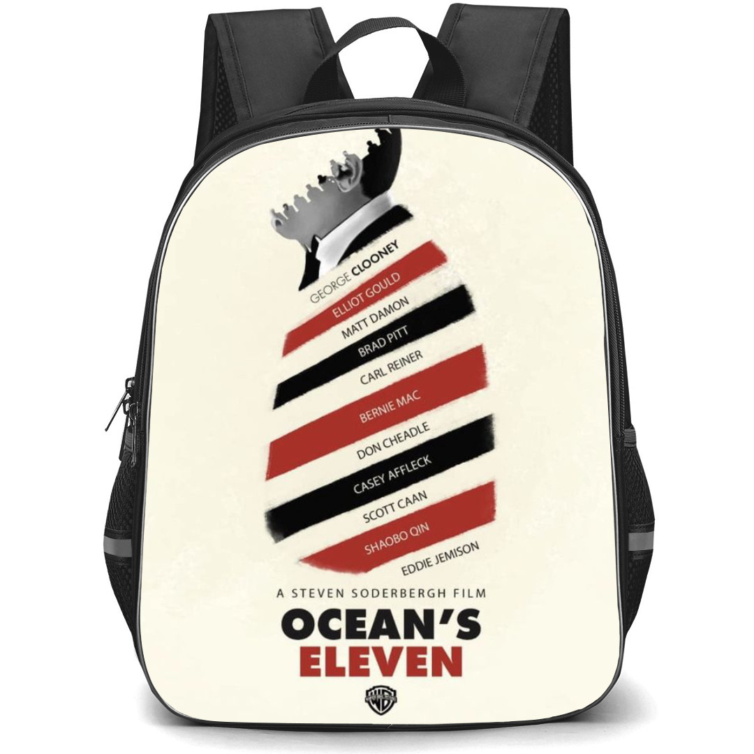 Ocean Eleven Backpack StudentPack - Ocean Eleven Character Name On Beige Background