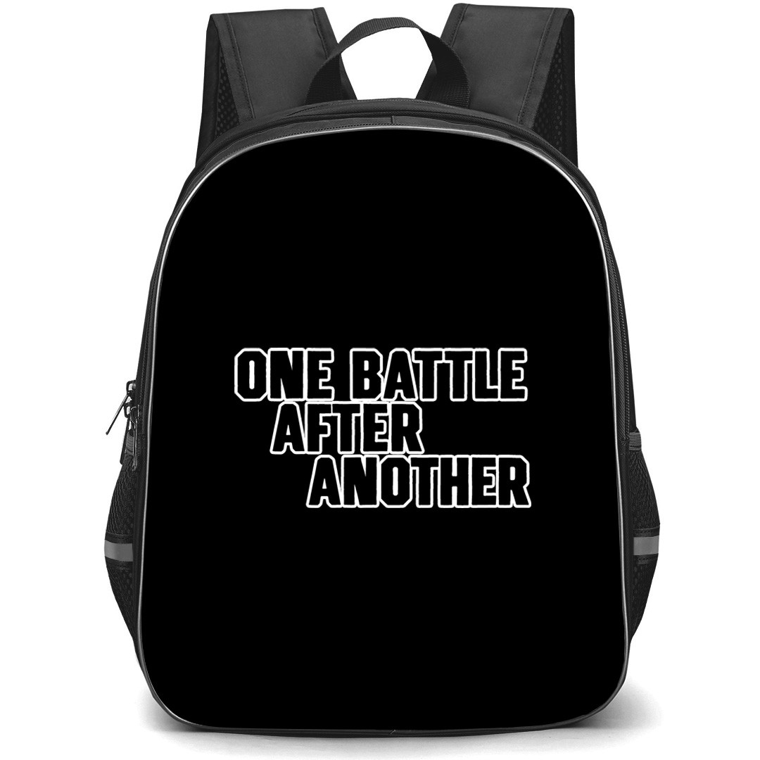 One Battle After Another Backpack School Bag StudentPack - One Battle After Another Black Text Logo Sticker
