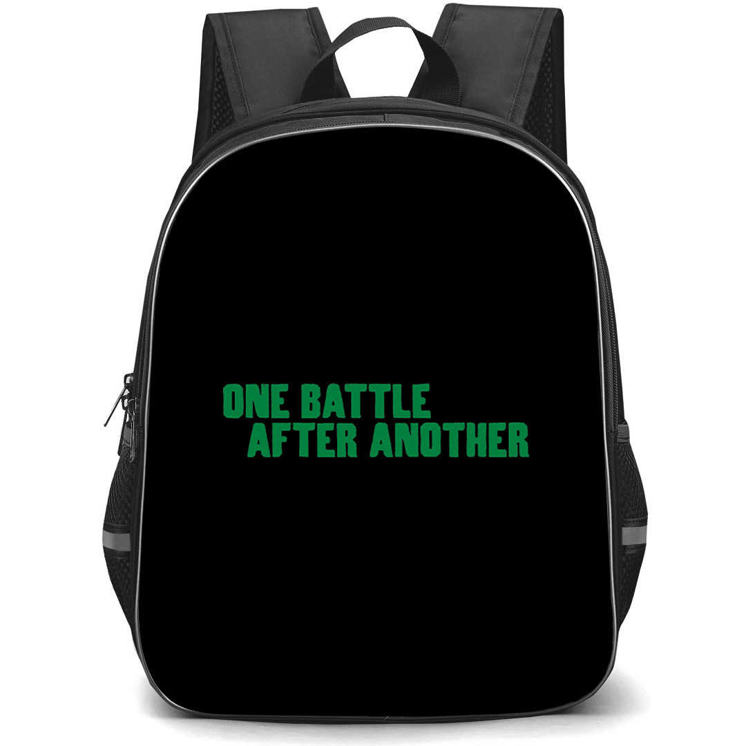 One Battle After Another Backpack School Bag StudentPack - One Battle After Another Green Text Logo Sticker