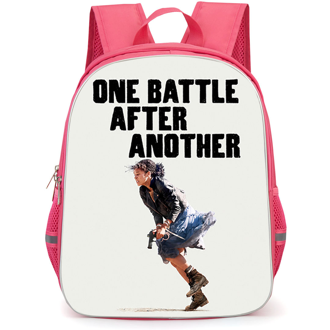 One Battle After Another Prairie Wheeler Backpack School Bag StudentPack - Prairie Wheeler Running Scene Poster