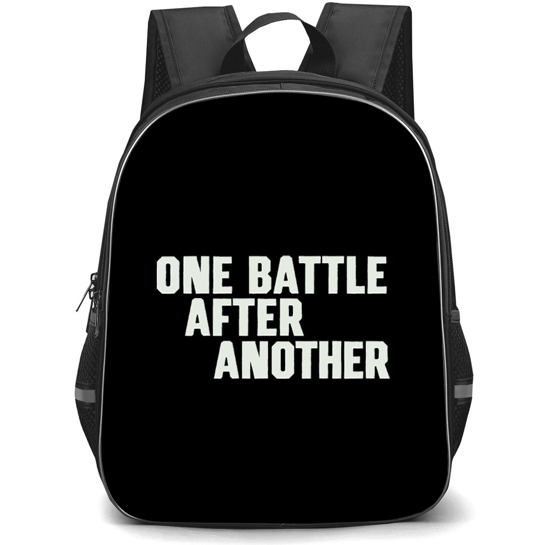 One Battle After Another Backpack School Bag StudentPack - One Battle After Another Text Logo Sticker