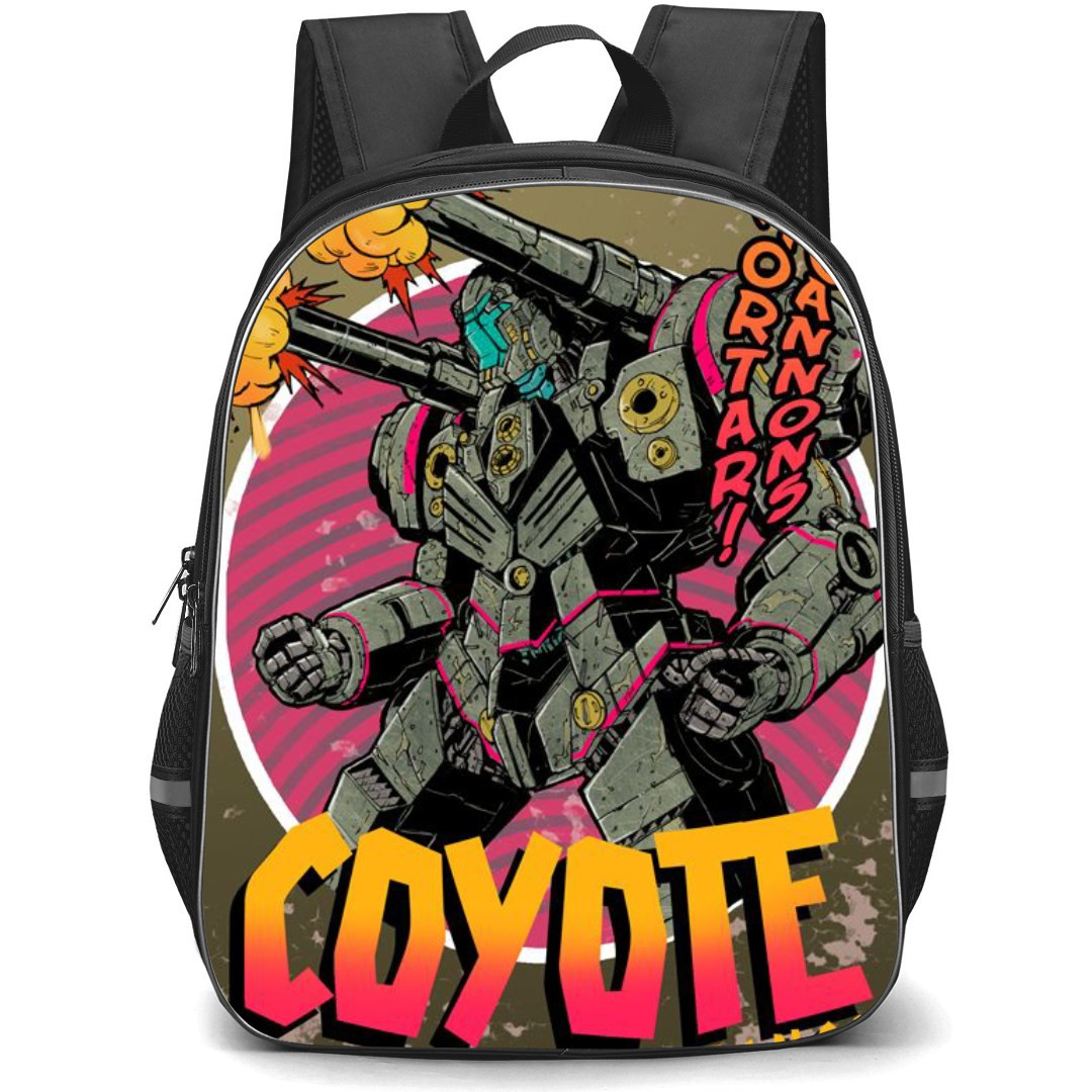 Pacific Rim Backpack StudentPack - Pacific Rim Coyote Tango Cartoon Art Poster