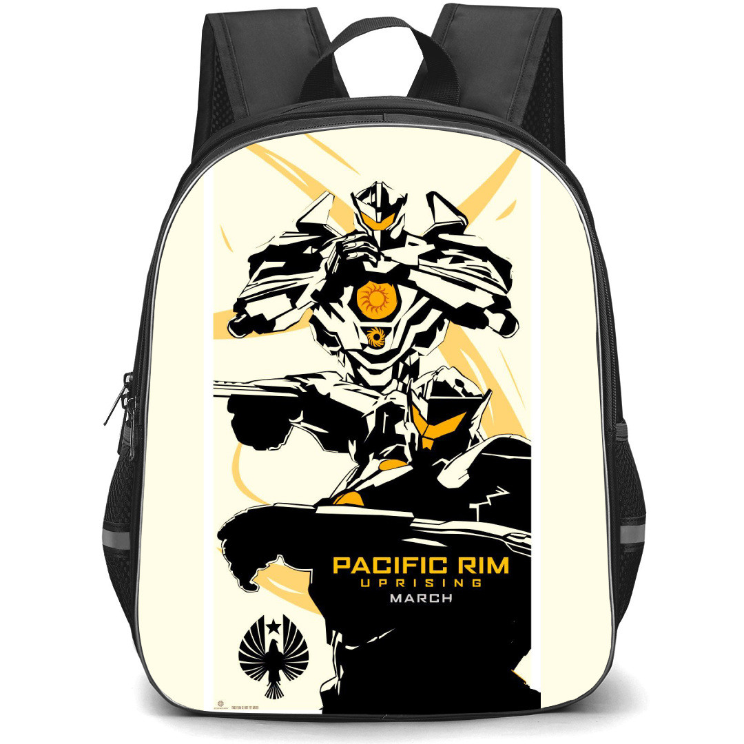 Pacific Rim Backpack StudentPack - Pacific Rim Gipsy Avenger Illustration Art On Beigie Background