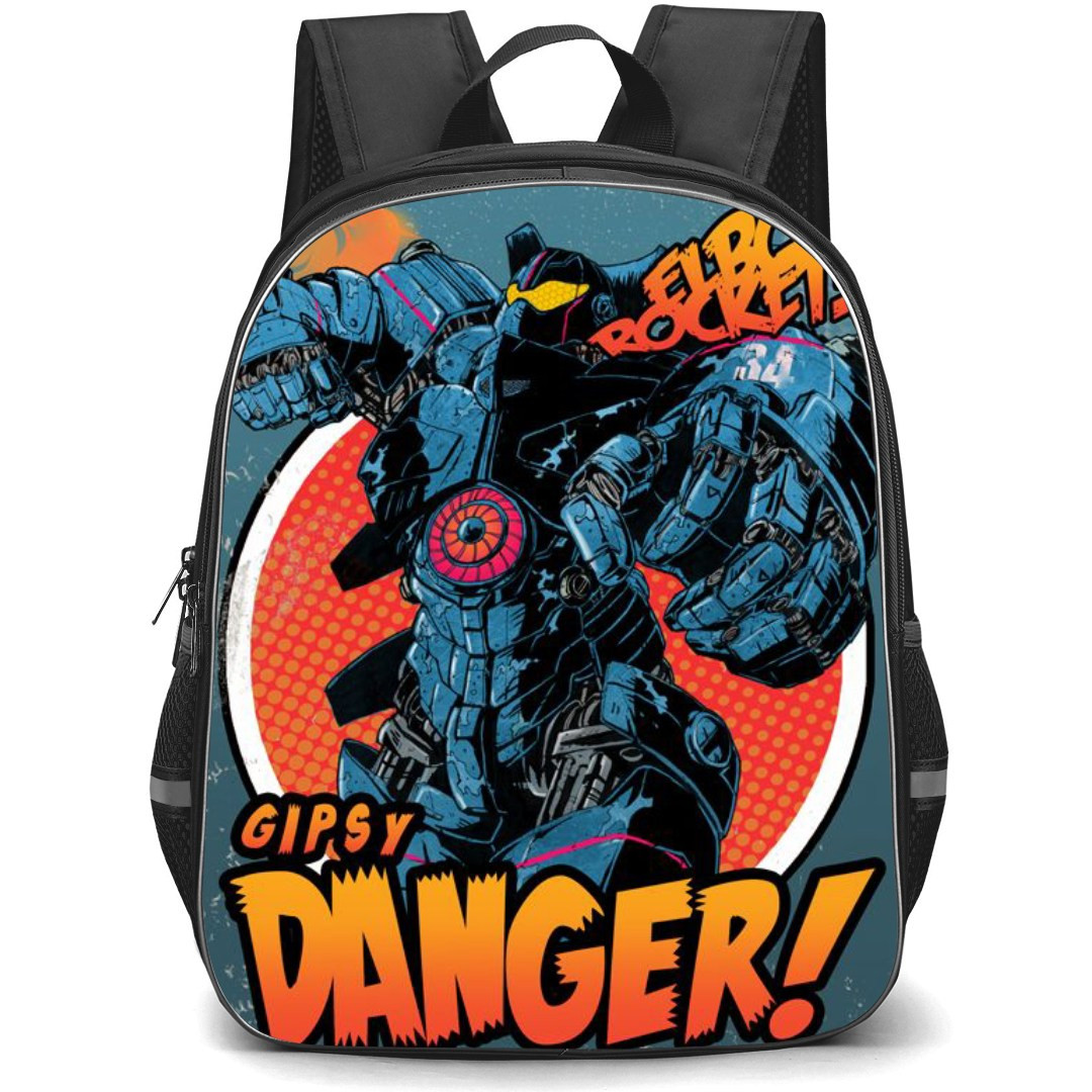 Pacific Rim Backpack StudentPack - Pacific Rim The Steel Titan Gipsy Danger Cartoon Art