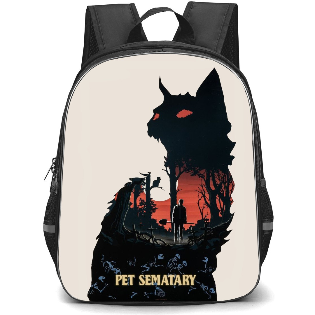 Pet Sematary Backpack StudentPack - Cat Silhoutte Poster