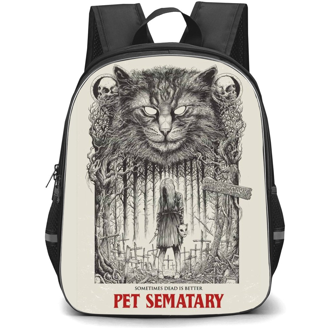 Pet Sematary Backpack StudentPack - Cemetery Grayscale Poster