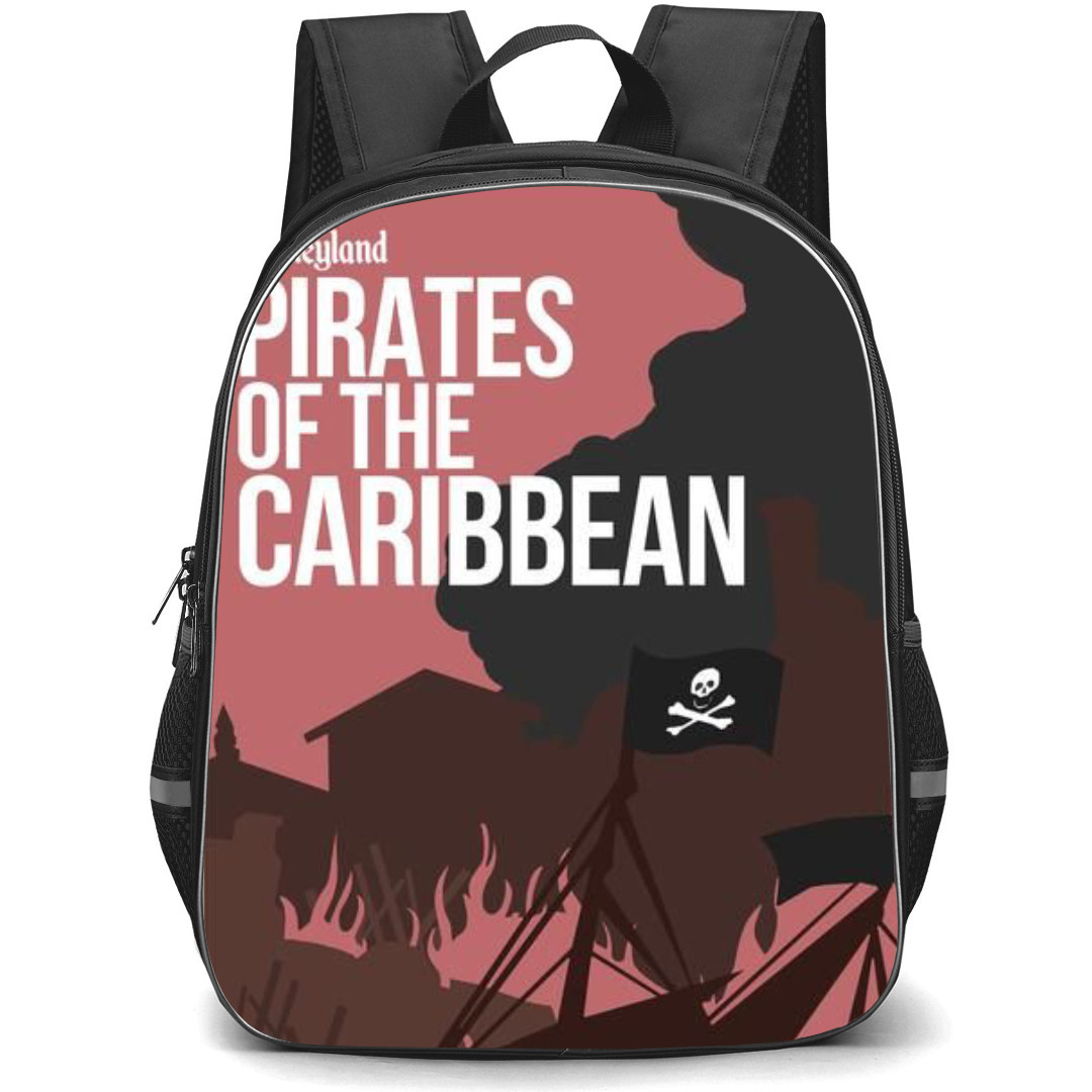 Pirate Of The Caribbean Backpack StudentPack - Pirate Of The Caribbean Disneyland Poster