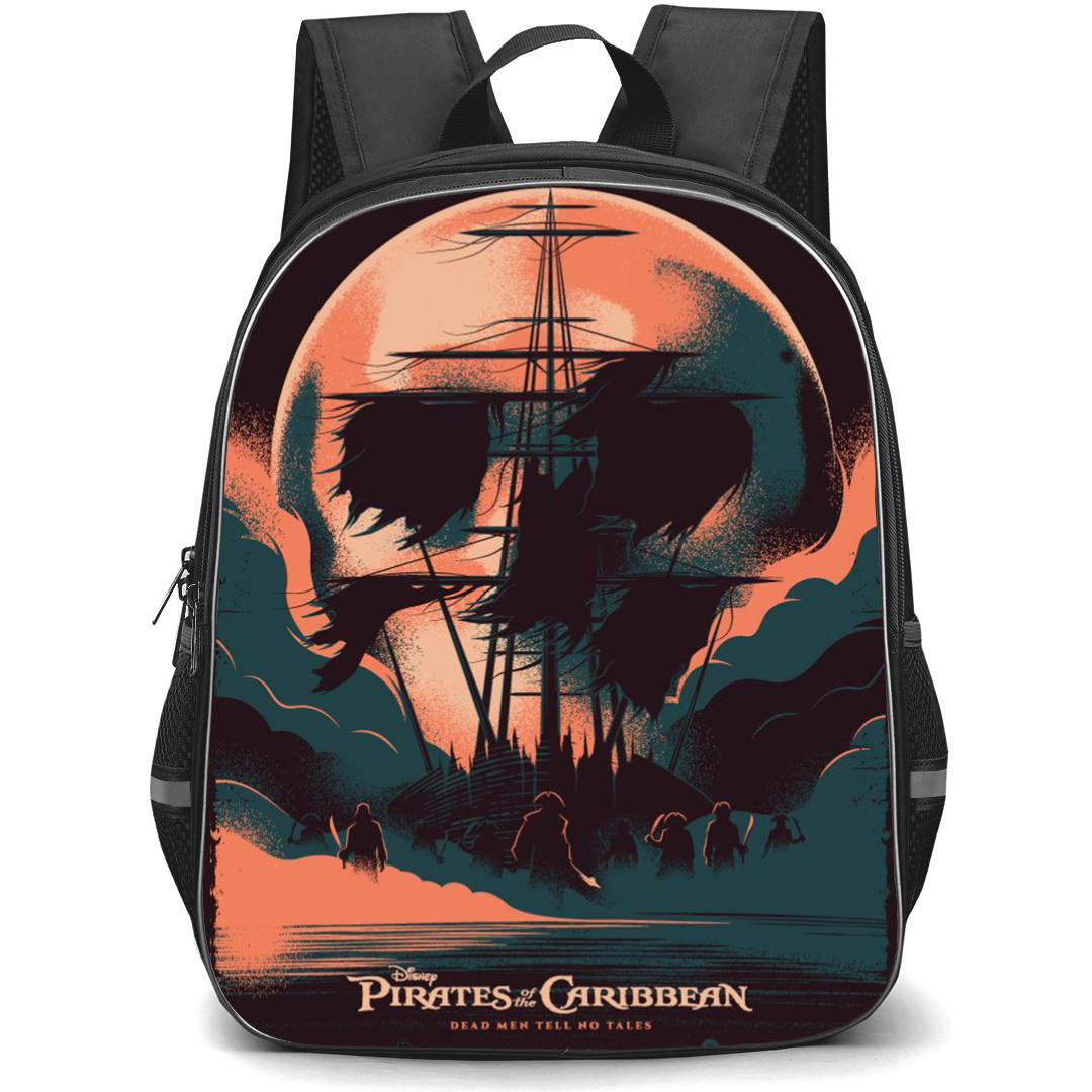 Pirate Of The Caribbean Backpack StudentPack - Pirate Of The Caribbean Retro Poster
