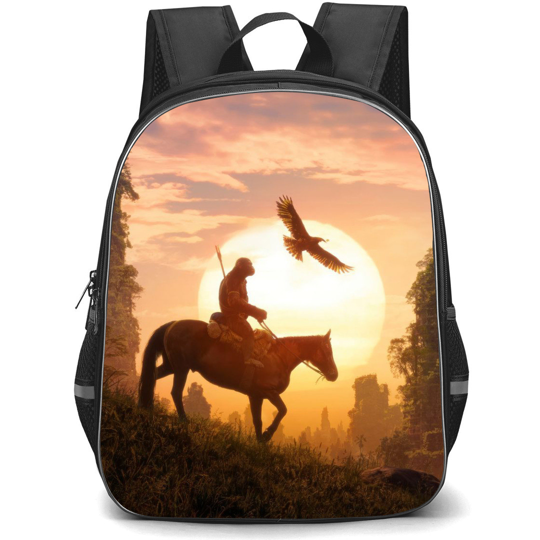 Planet of the Apes Backpack StudentPack - Ape Riding Horse Side Portrait