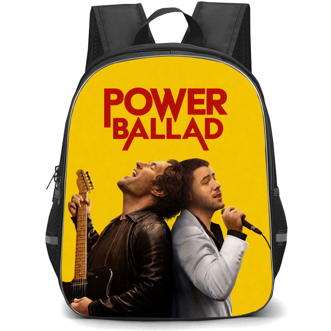 Power Ballad Backpack School Bag StudentPack - Power Ballad Duo Singing Yellow Poster