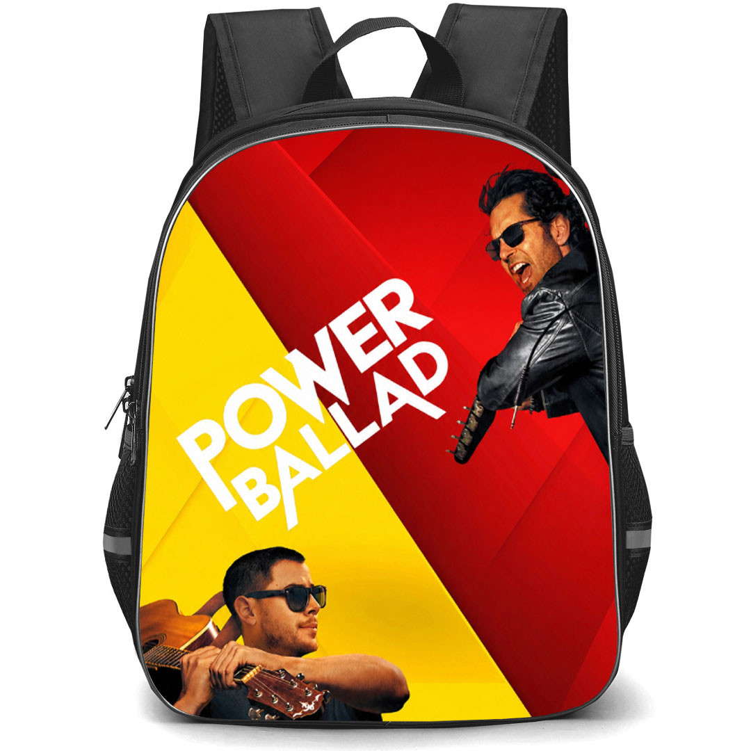 Power Ballad Backpack School Bag StudentPack - Power Ballad Duo Slamming Guitar Series Poster