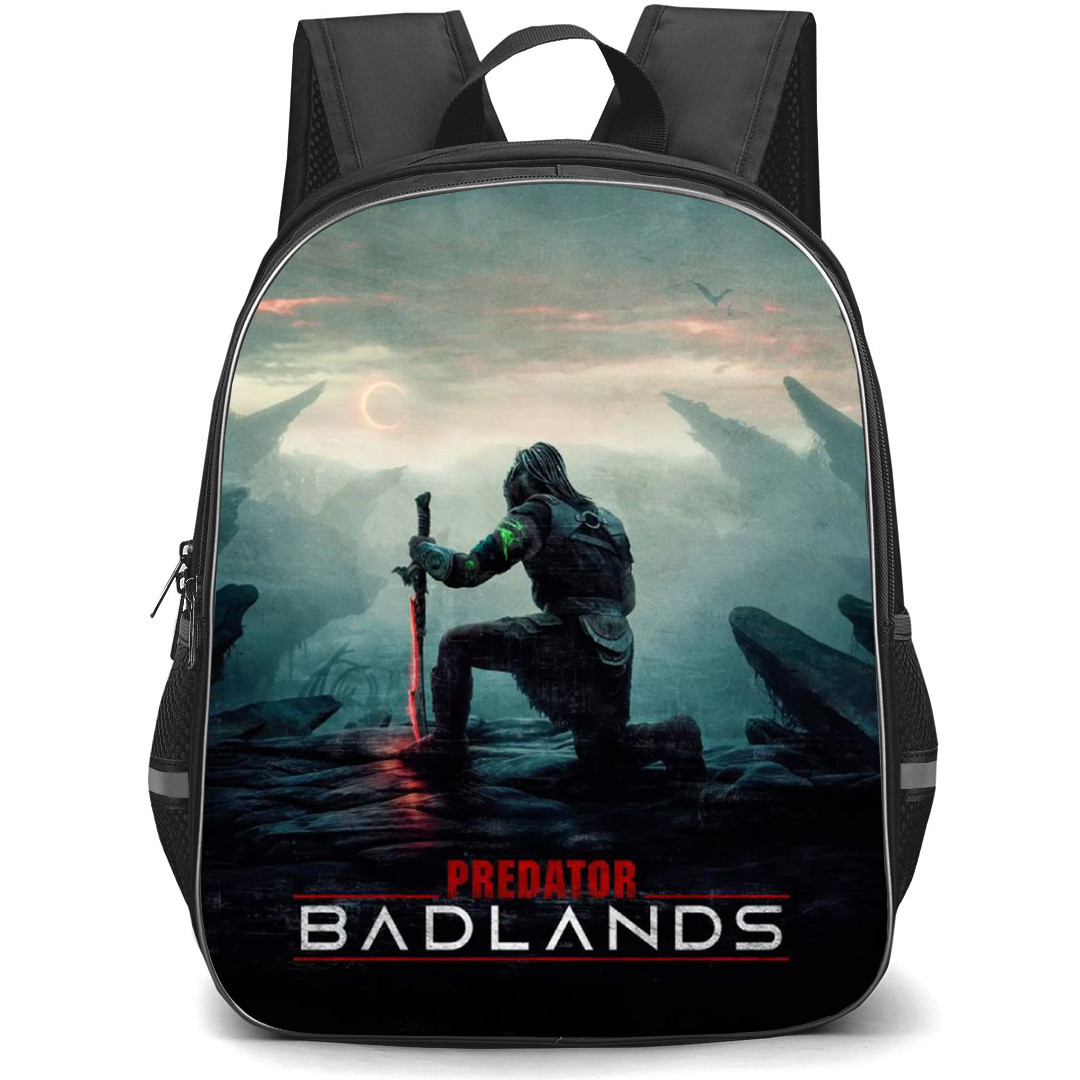 Predator Badlands Backpack School Bag StudentPack - Kneeling Sword Portrait Movie Poster