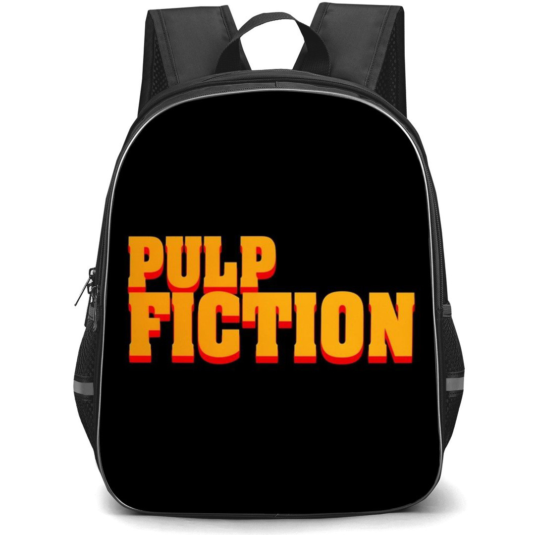 Pulp Fiction Backpack StudentPack - Pulp Fiction 1994 Logo On Black Background