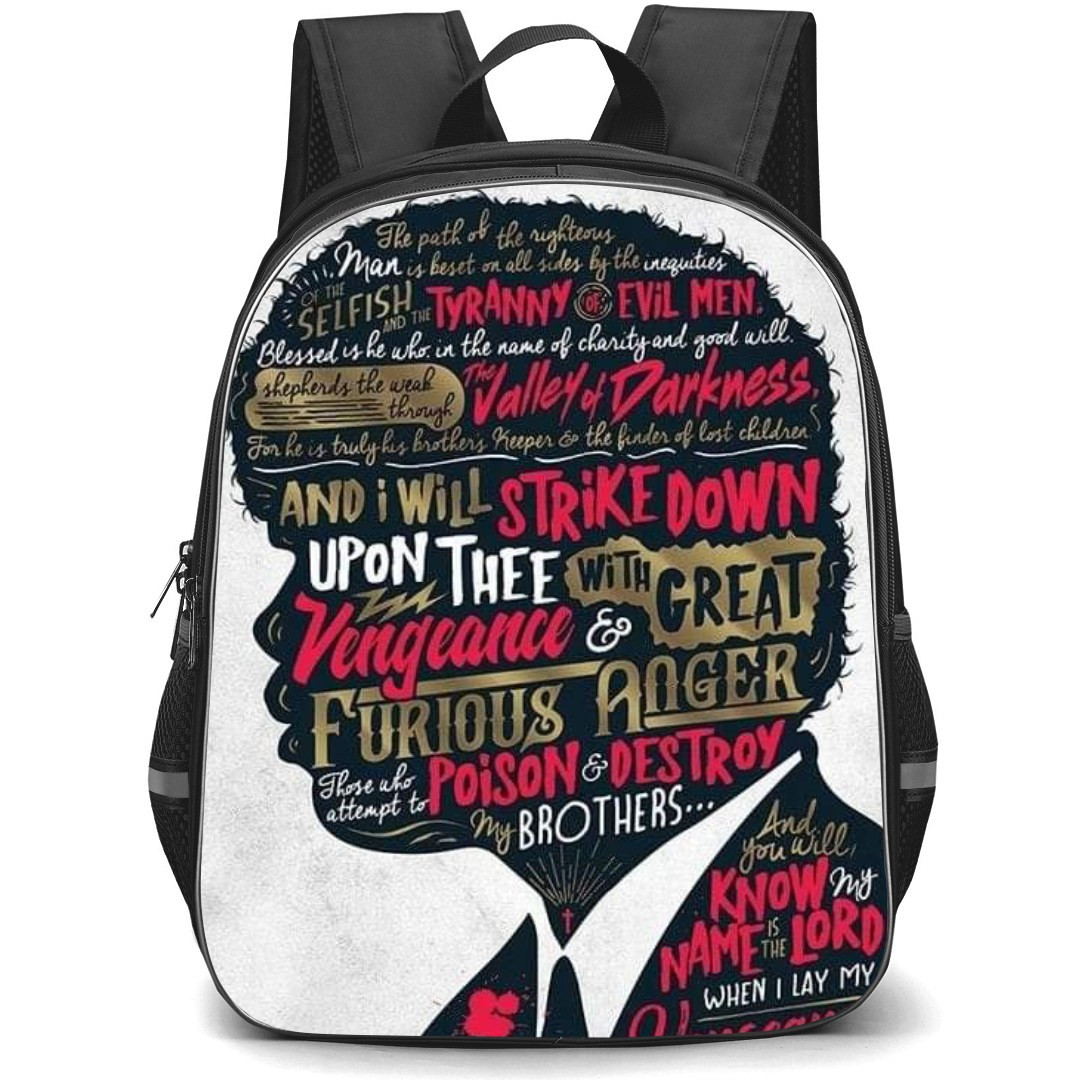 Pulp Fiction Backpack StudentPack - Pulp Fiction Ezekiel 25:17 Quote Movie Poster