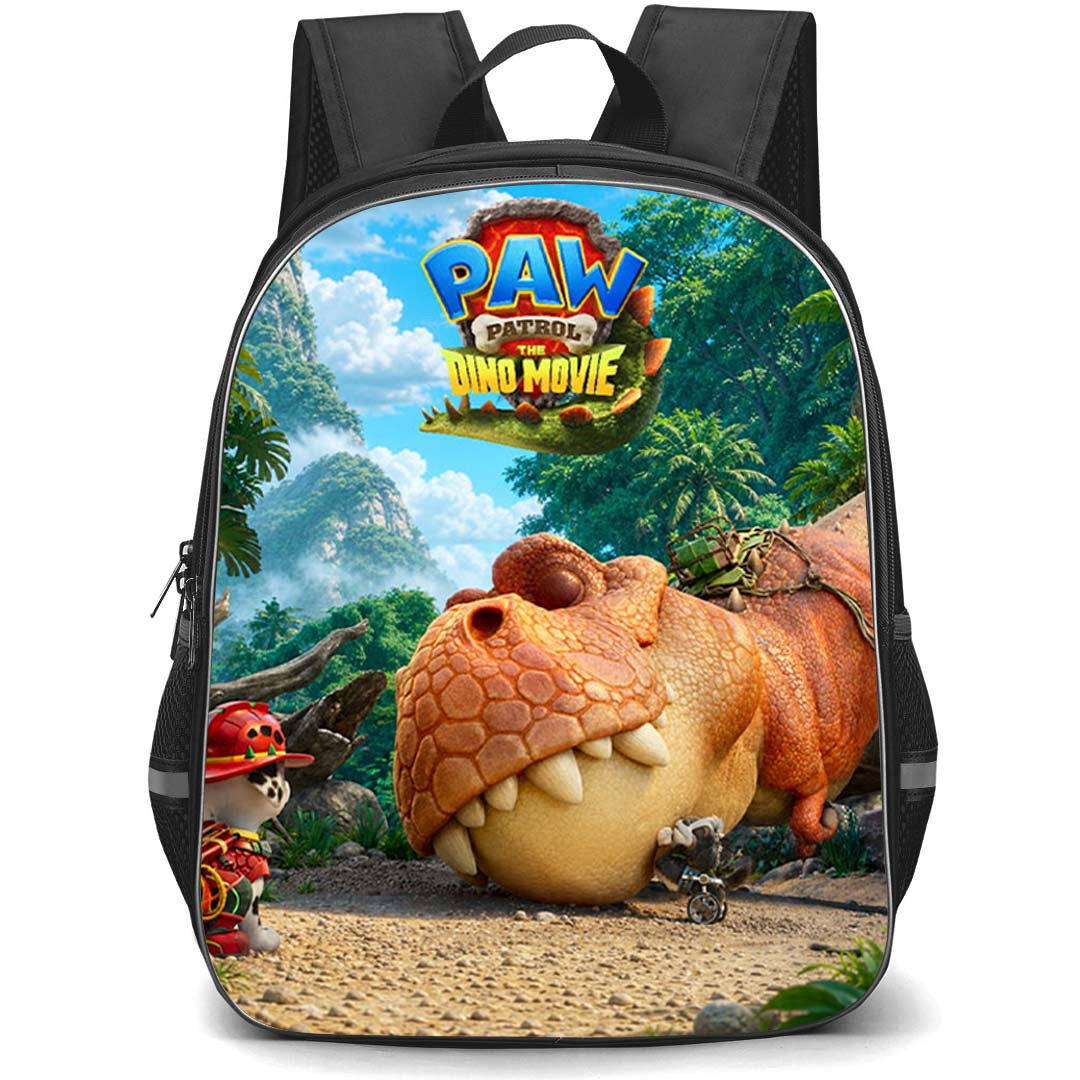 PAW Patrol The Dino Movie Backpack School Bag StudentPack - PAW Patrol The Dino Movie Marshall And The Giant T-Rex Poster