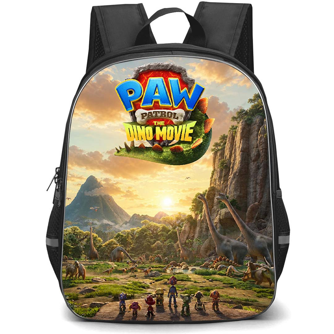 PAW Patrol The Dino Movie Backpack School Bag StudentPack - PAW Patrol The Dino Movie Sunset Jurassic Rescue Journey Poster