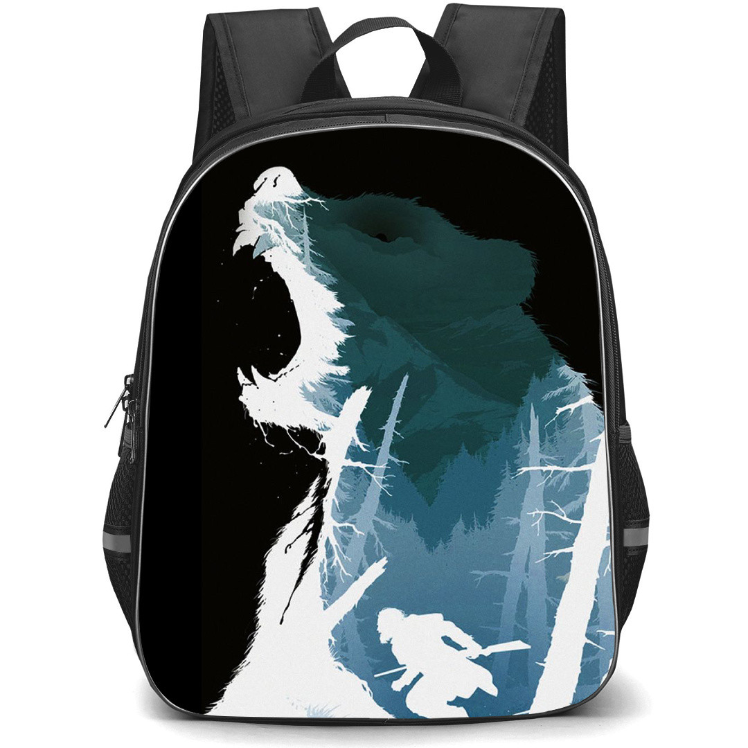 The Revenant Backpack StudentPack - The Revenant Grizzly Bear Art Poster