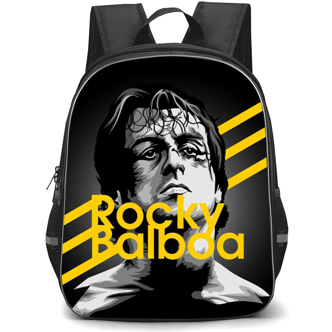 Rocky Backpack StudentPack - Rocky Balboa 2006 Grayscale Illustration Art
