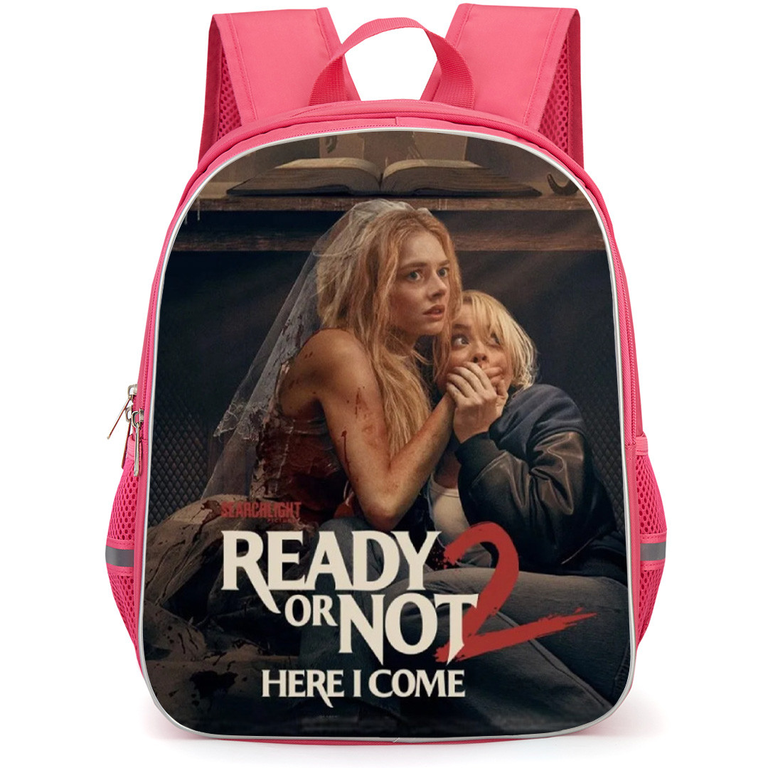 Ready Or Not 2 Here I Come Backpack School Bag StudentPack - Hiding Cartoon Art Series Poster