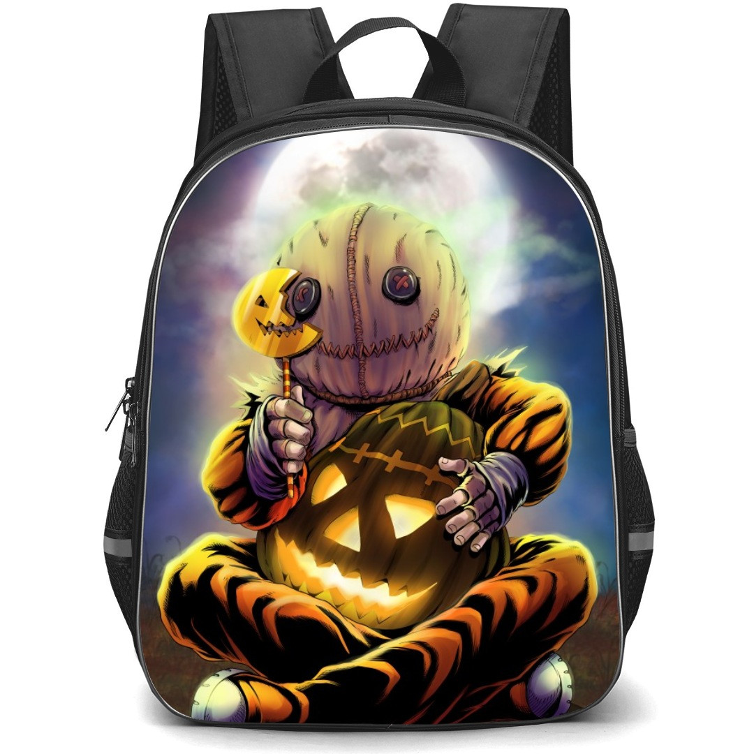 Sam Trick 'r Treat Backpack StudentPack - Sam Hugging Jack-o-lantern Illustration